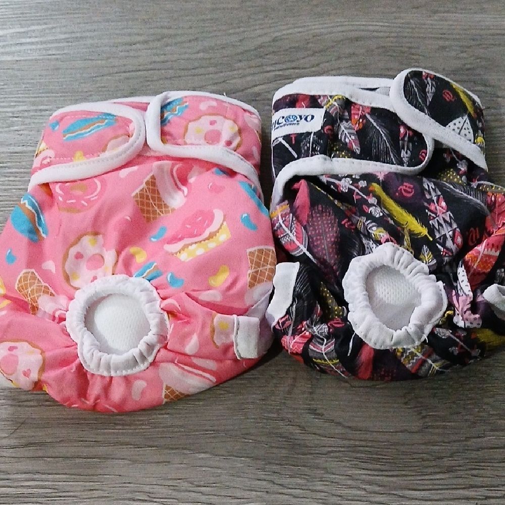 Micooyo Female Dog Heat Reusable Dog Diapers Sz S NWOT